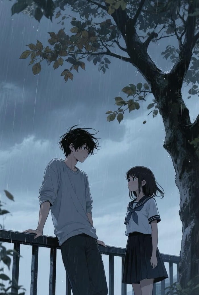 hình anime chia tay buồn nhẹ