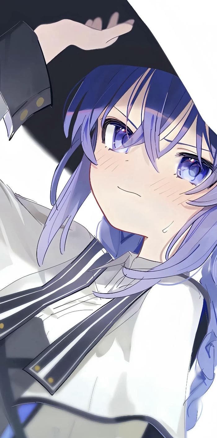 hình anime hiếm đẹp tóc tím dài
