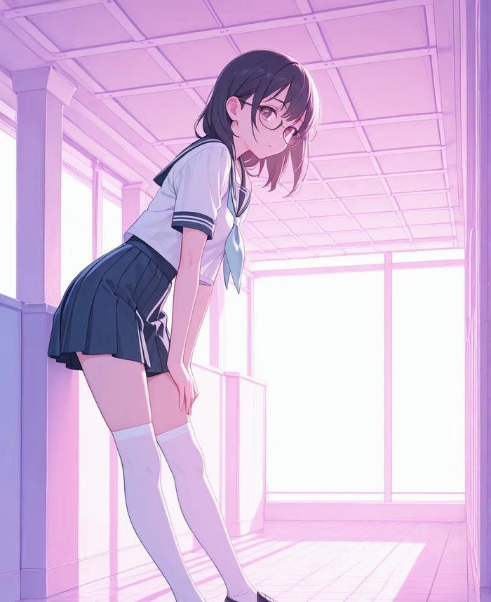 hình anime học sinh rạng rỡ dưới nắng