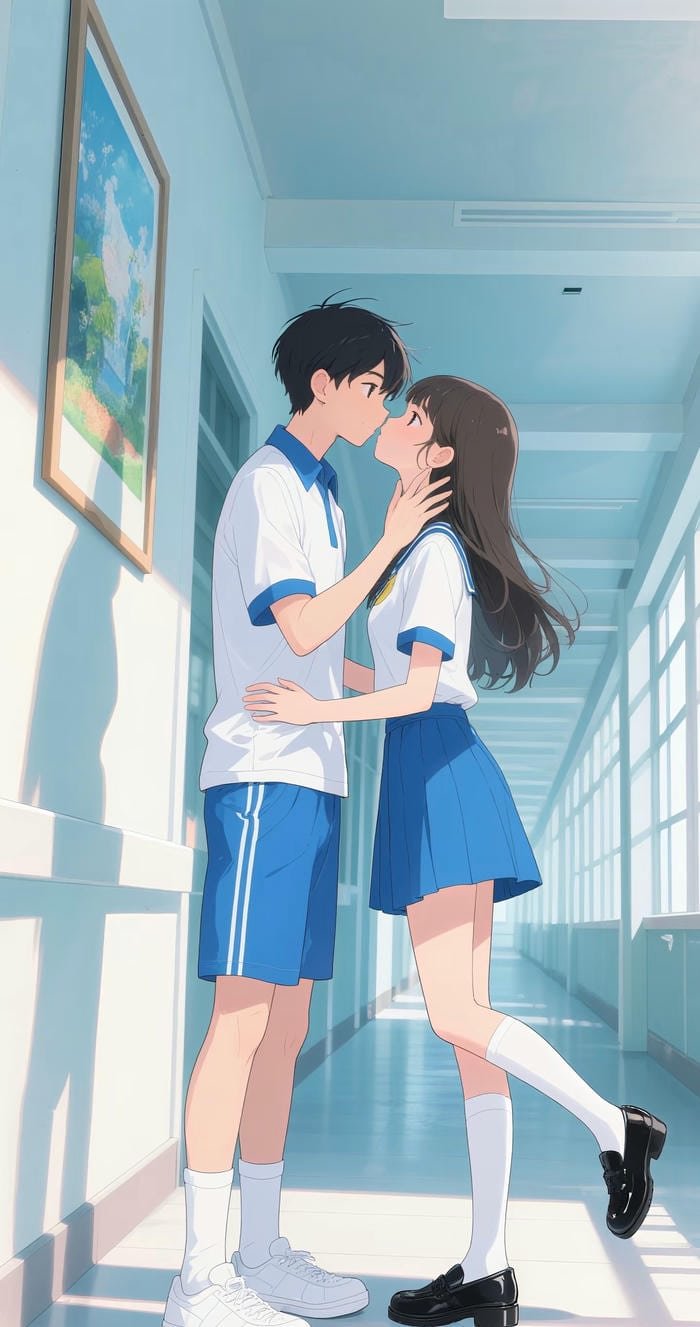 hình anime học sinh tình yêu học trò