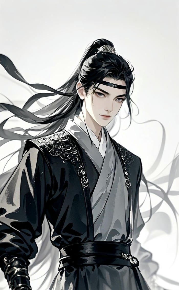 hình anime nam cổ trang cổ điển