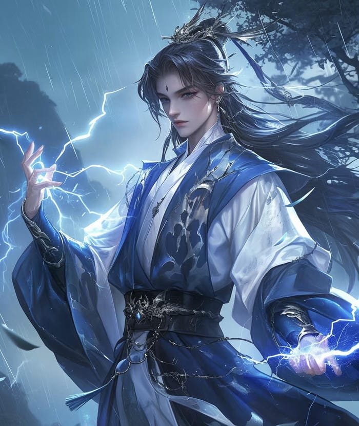 hình anime nam cổ trang huyền bí