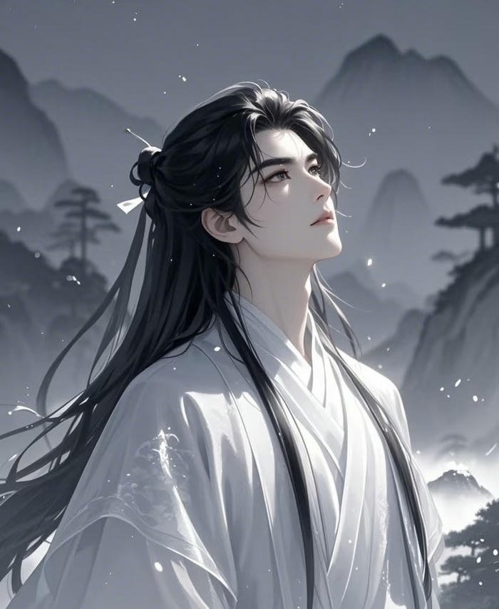 hình anime nam cổ trang mỹ nam