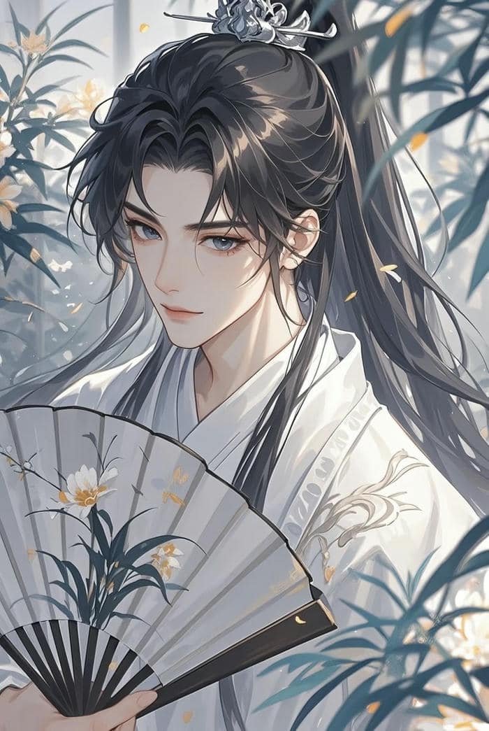 hình anime nam cổ trang tinh xảo