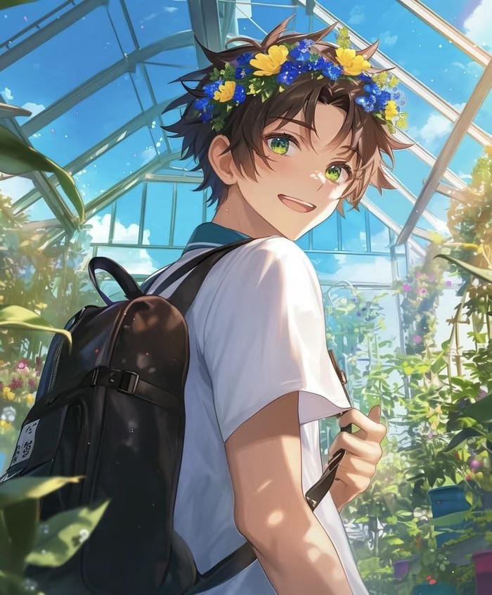 hình anime nam mỉm cười dịu dàng đốn tim phái nữ