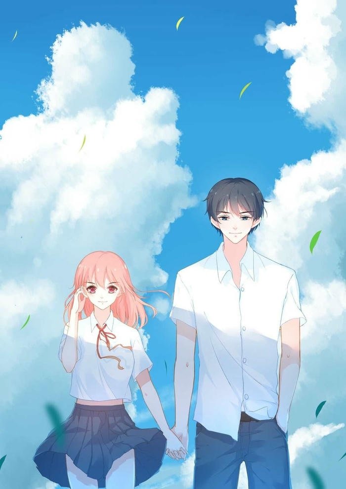 hình anime nắm tay học đường