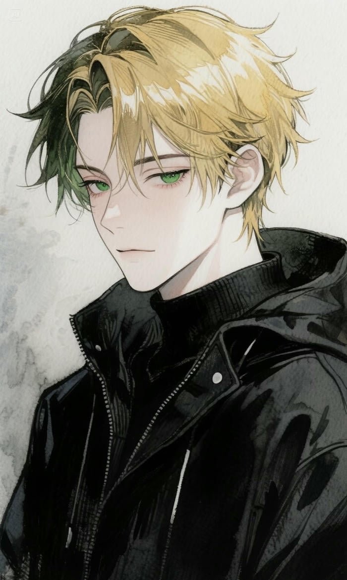 hình anime nam tóc ngắn vuốt ngược đầy nam tính