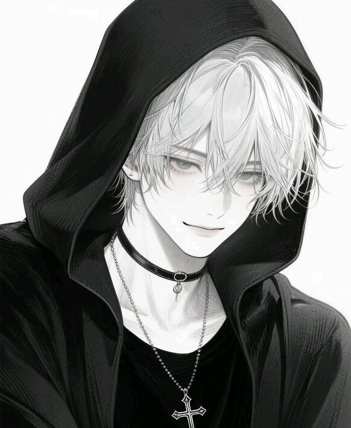 hình anime nam tóc trắng đẹp nhất