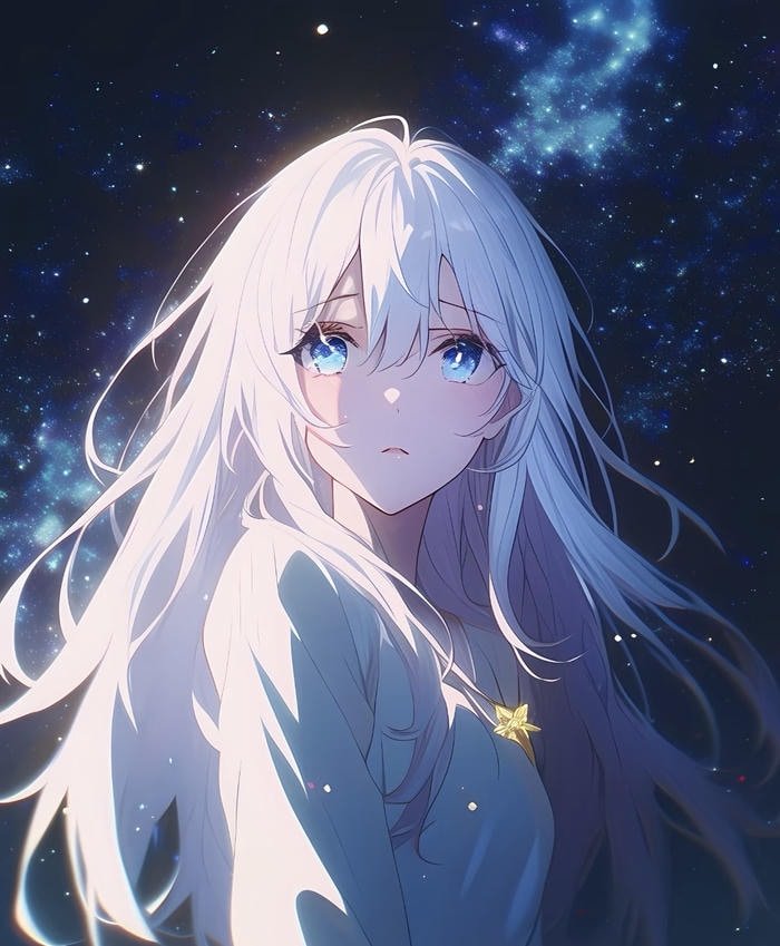 hình anime nữ buồn trạng thái u buồn