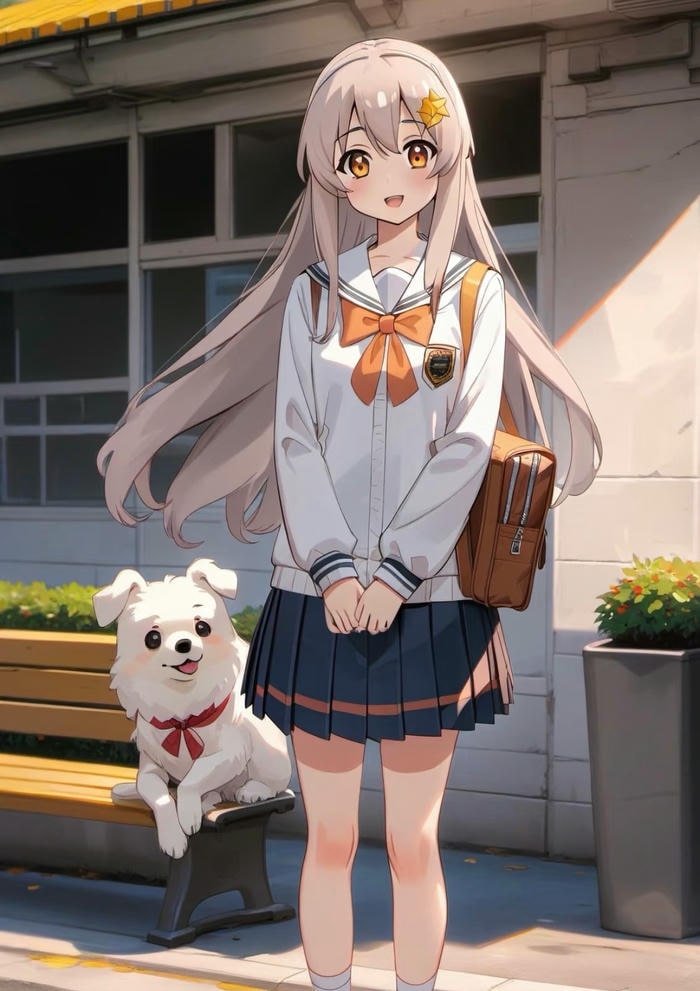 hình anime nữ học sinh sắc nét chất lượng cao