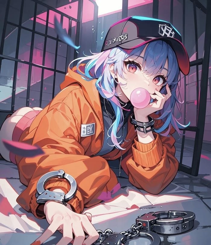hình anime nữ ngầu phong vị nổi loạn