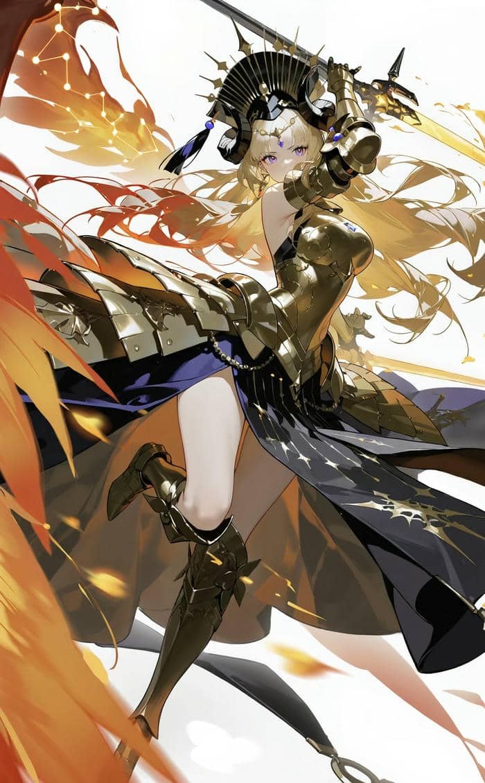 hình anime nữ ngầu thần khí lạnh lẽo