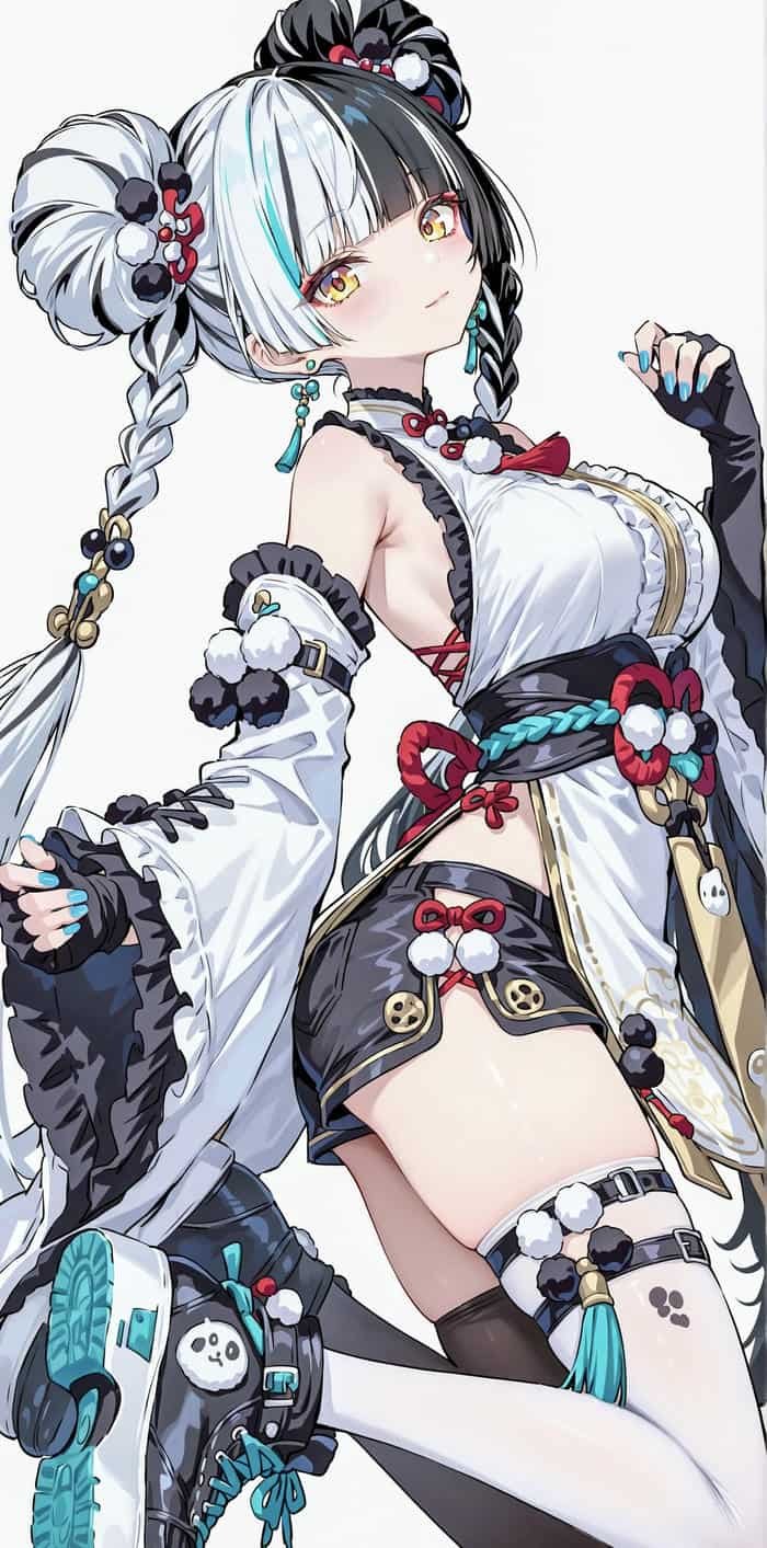 hình anime nữ ngầu thần thái áp lực