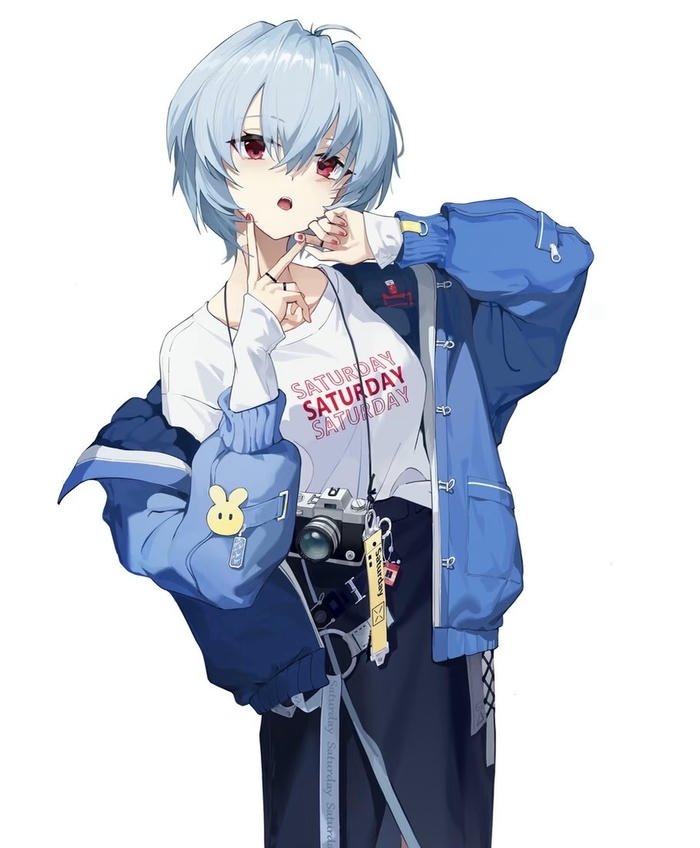 hình anime nữ tóc ngắn diện mạo tươi mới