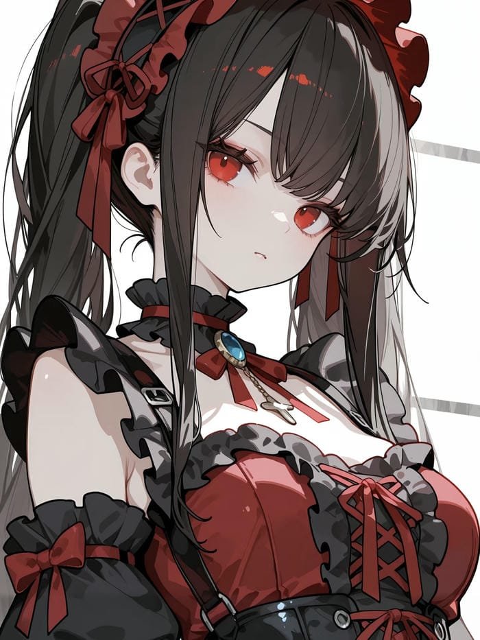 hình avatar anime nữ ánh mắt sắc