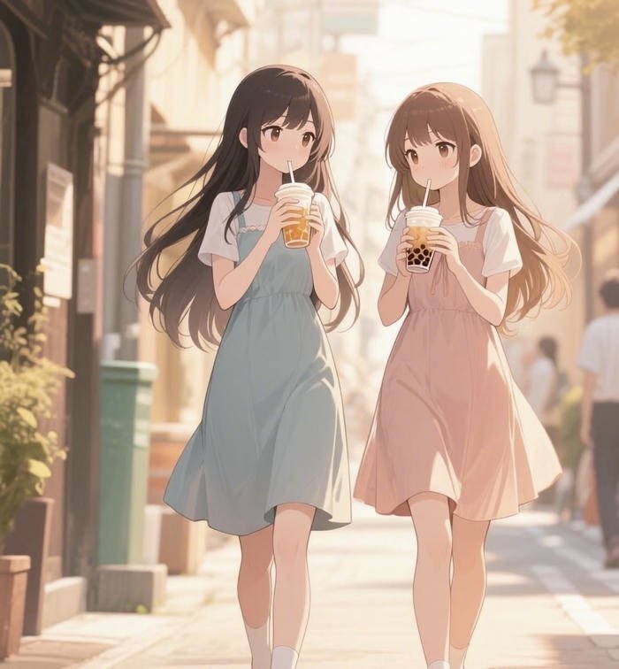 hình bạn bè anime trong trẻo