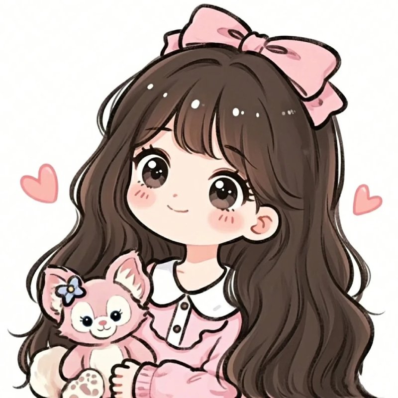 hình chibi nữ cute vector hoạt hình đáng yêu dễ thương