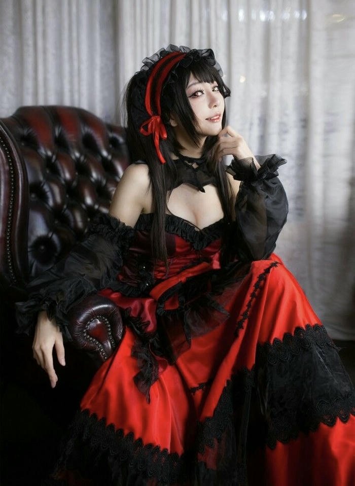 hình cosplay Kurumi khí chất bí ẩn