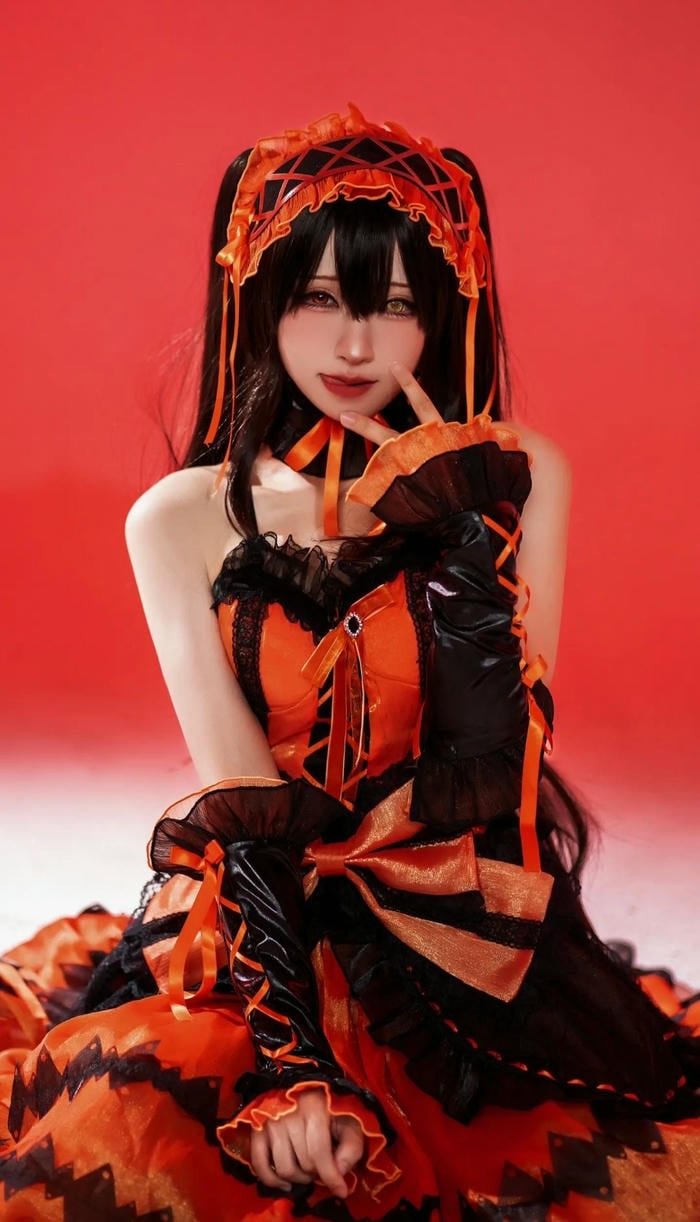 hình cosplay Kurumi nét đẹp sắc sảo