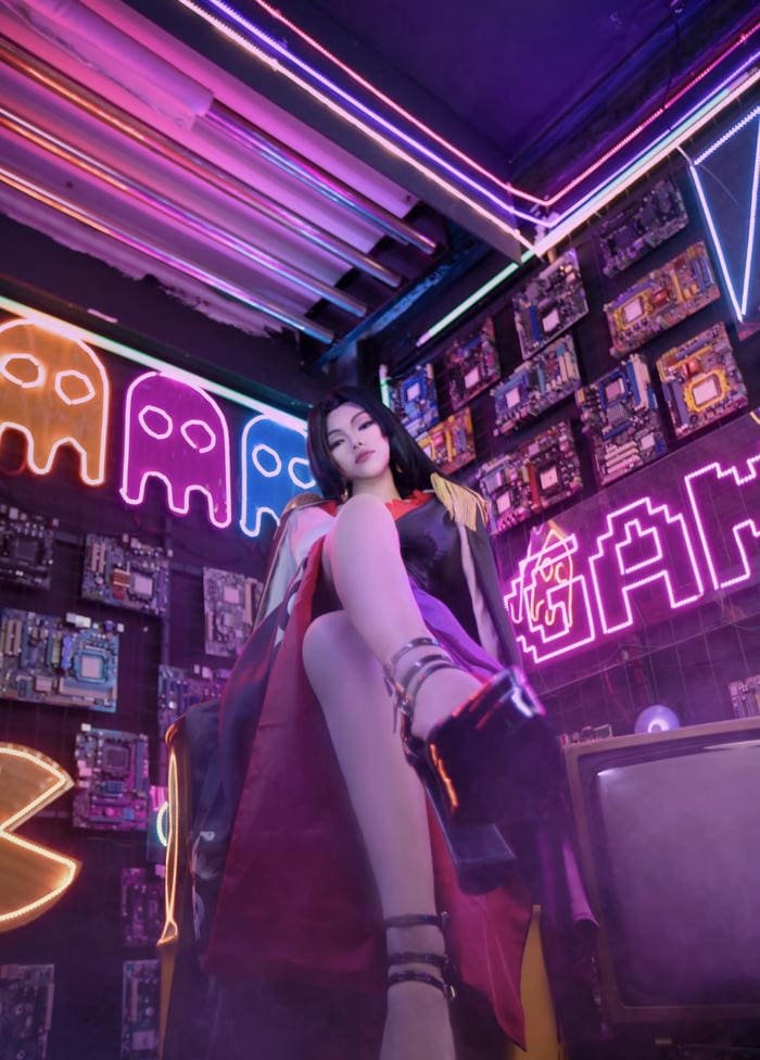 hình cosplay boa hancock trang phục đặc trưng