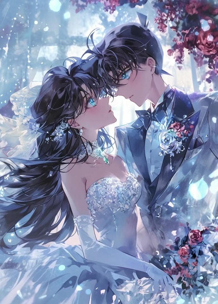 hình cưới anime đẹp huyền ảo