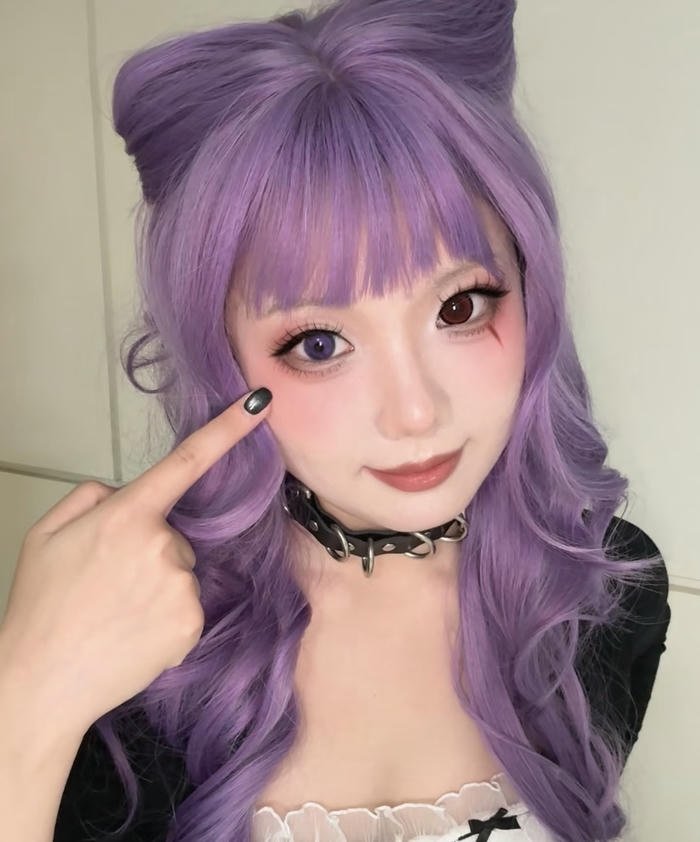 hình hina cosplay tóc mái bằng