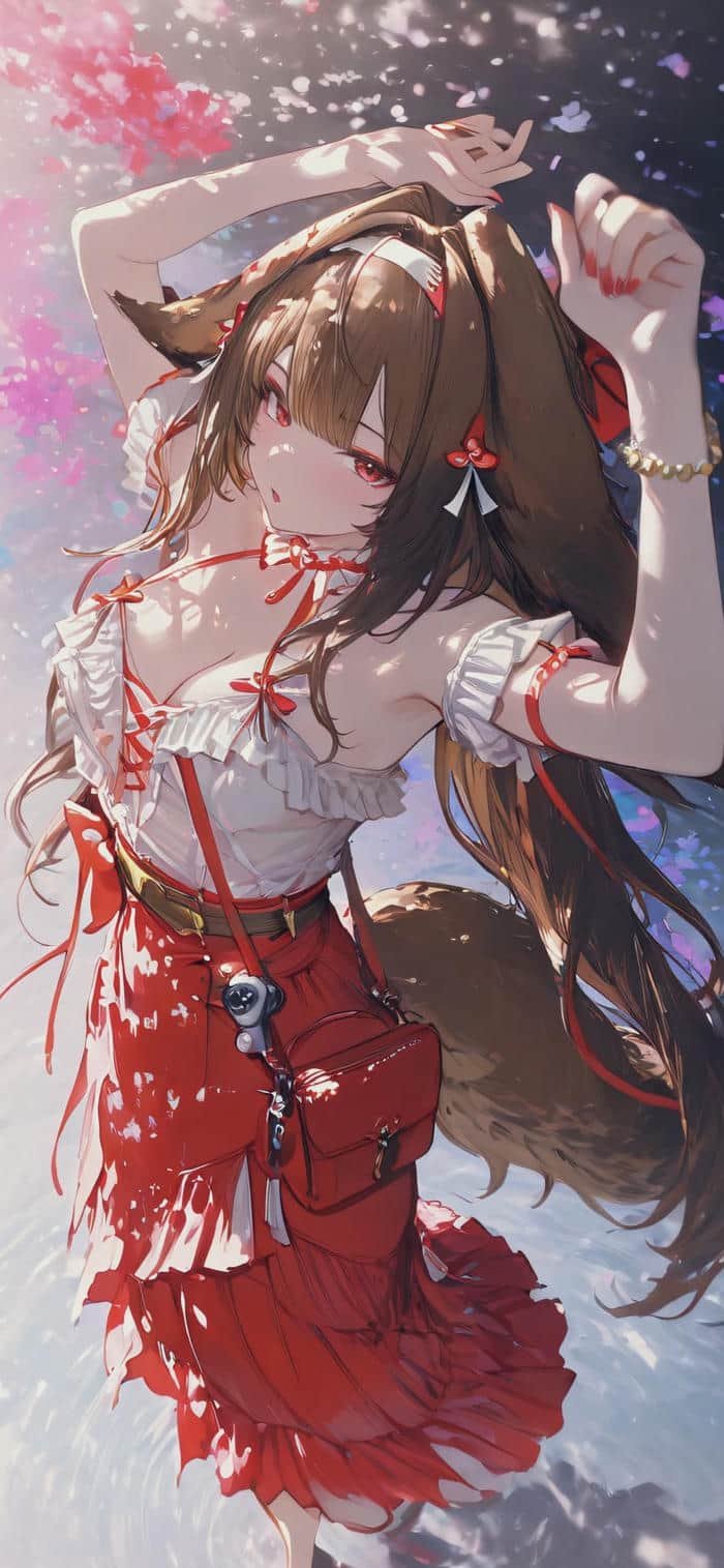 hình nền anime nữ ánh sáng lan tỏa