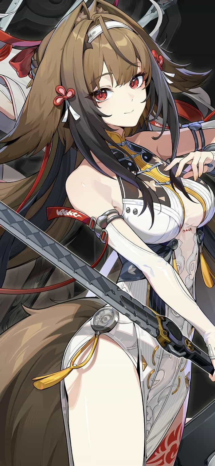 hình nền anime nữ đường nét mịn