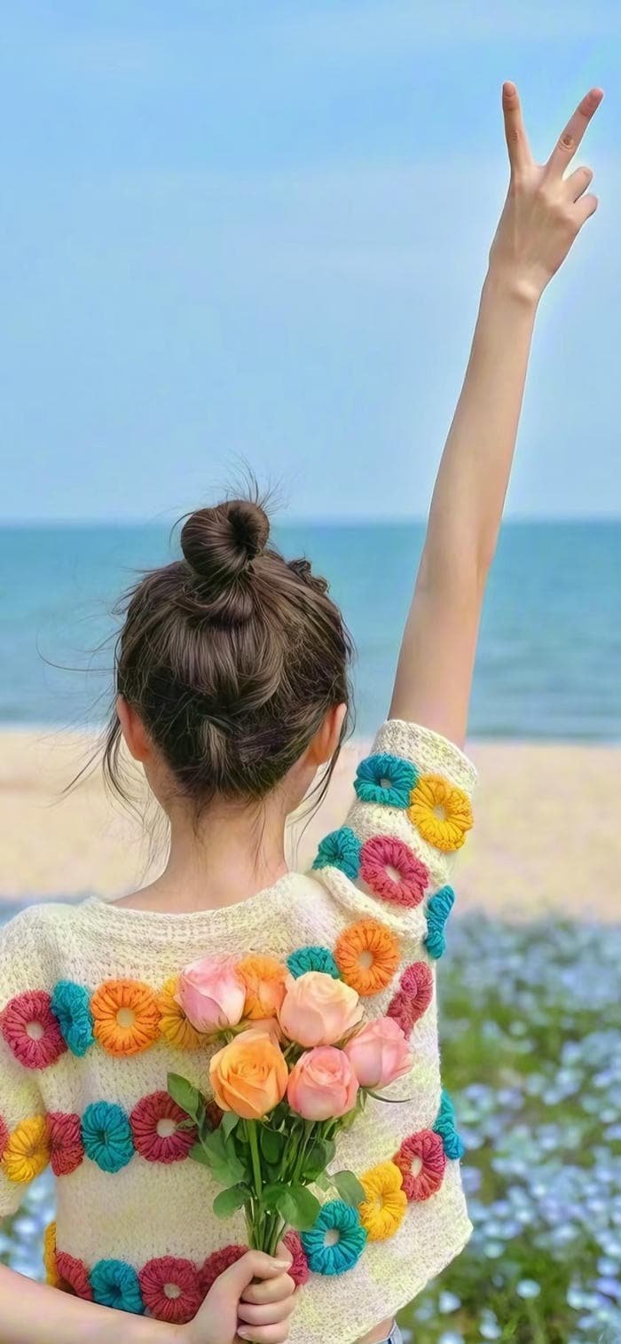 hình nền cô gái quay lưng đứng một mình