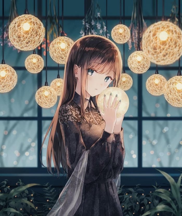 hình nhân vật anime nữ hình thái huyền ảo