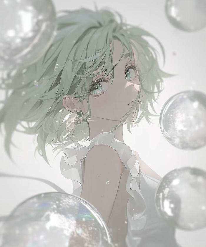 hình nhân vật anime nữ khí chất phản diện nổi loạn