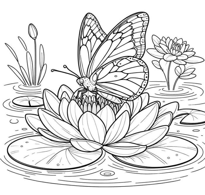 hình tô màu bướm cho trẻ