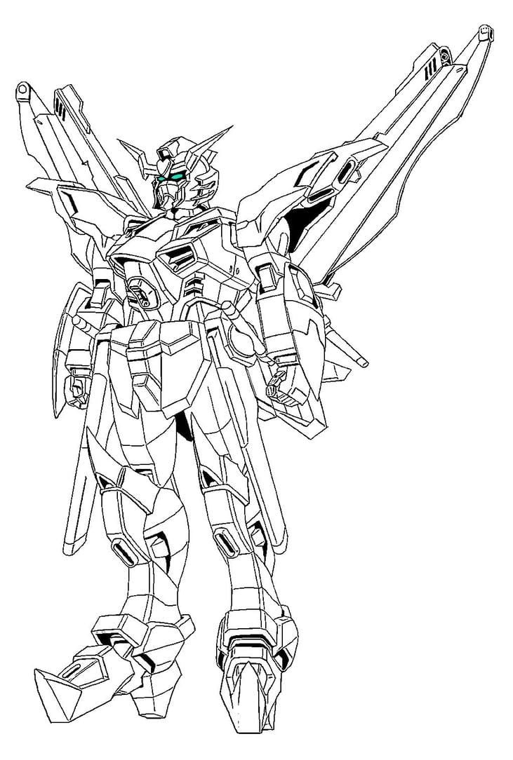 hình tô màu robot dễ hoàn thiện