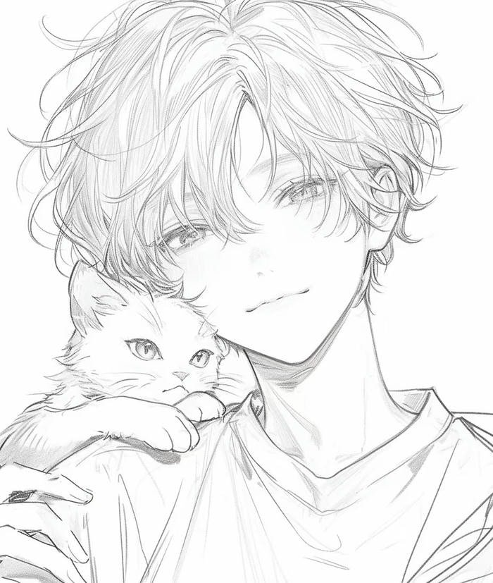 hình tranh vẽ nam anime đẹp nhất