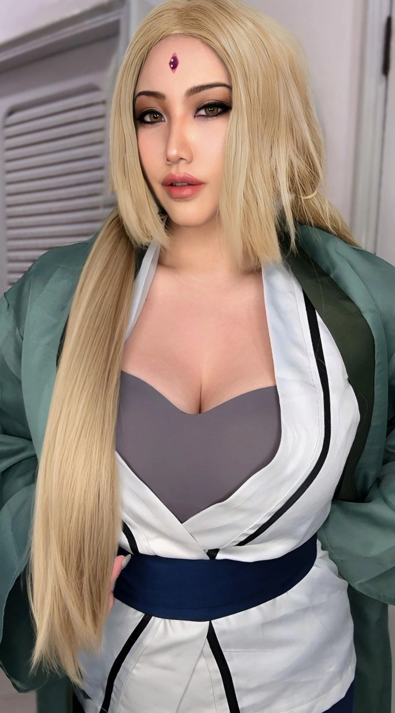 hóa thân thành tsunade với phong cách đầy bản lĩnh