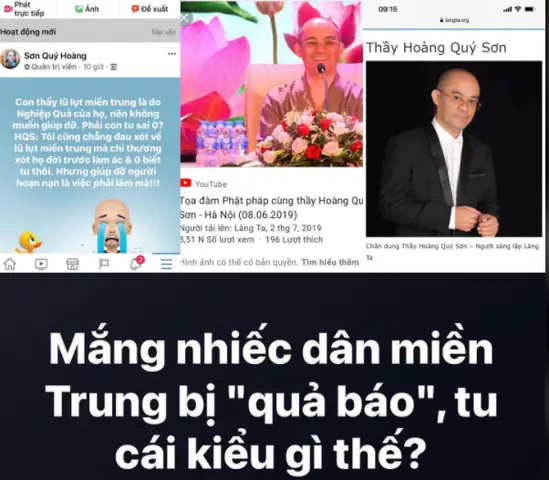 Phẫn nộ “Sư thầy” độc miệng mắng nhiếc miền Trung kiếp trước ở ác nên kiếp này bị quả báo