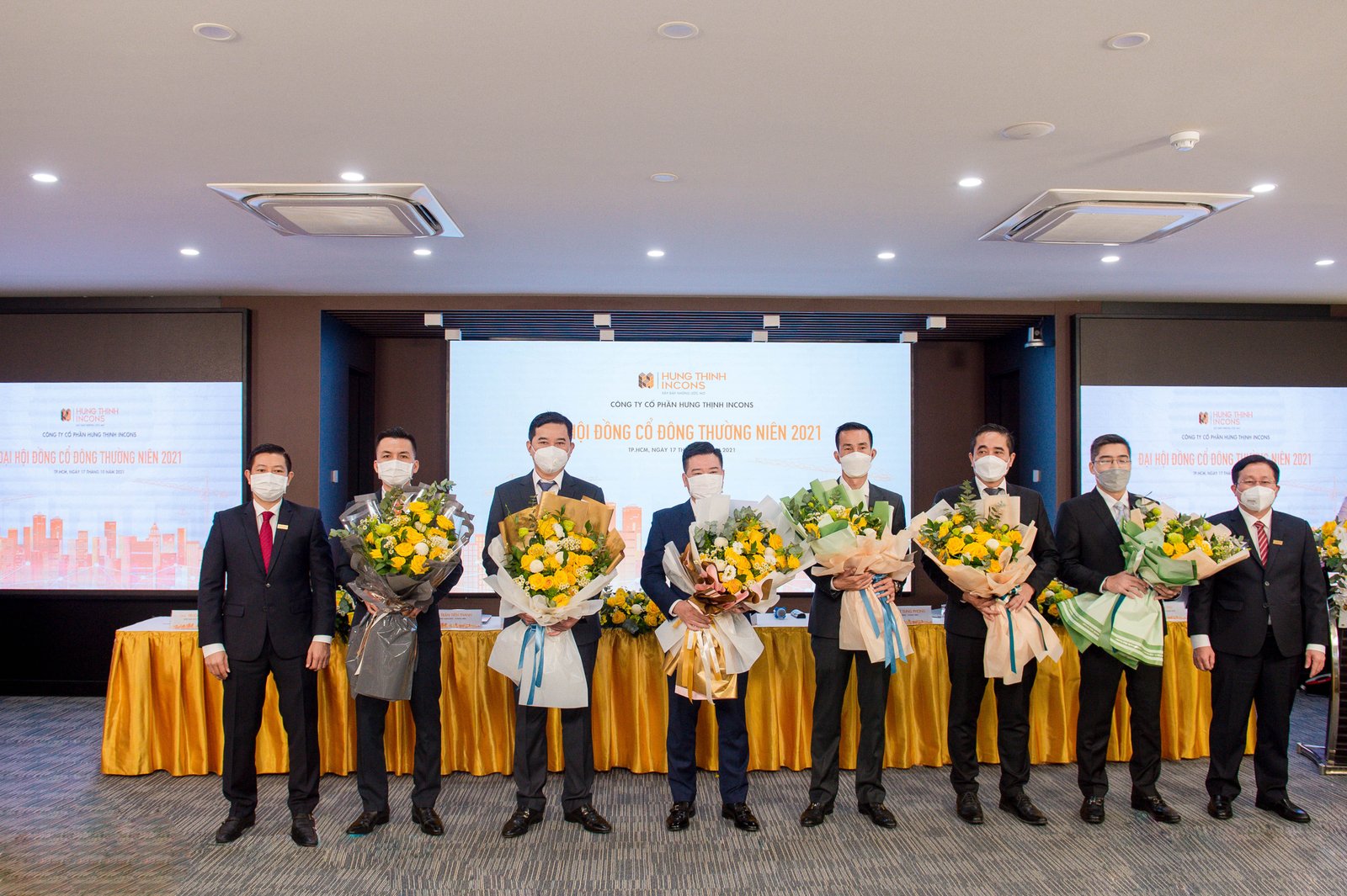 Hội đồng Quản trị mới của Hưng Thịnh Incons nhiệm kỳ 2021-2026 ra mắt cổ đông