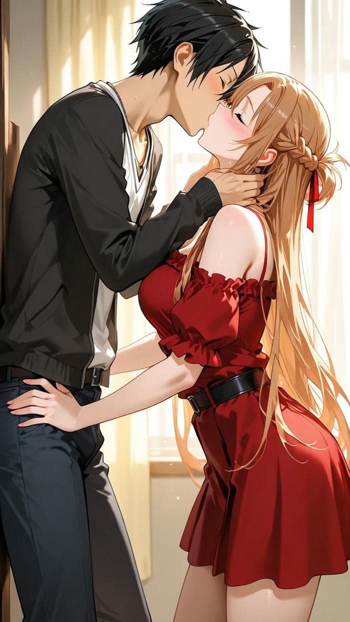 hôn nhau cảnh đôi anime nhẹ nhàng