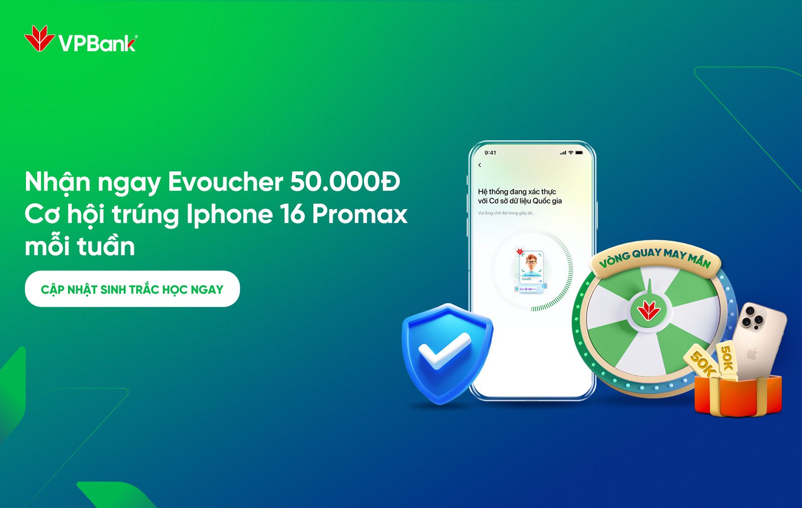 Khách hàng tìm hiểu về chương trình ưu đãi xác thực sinh trắc học VPBank