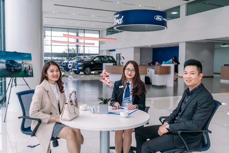Không gian hiện đại của showroom Đại lý Ford Bắc Giang