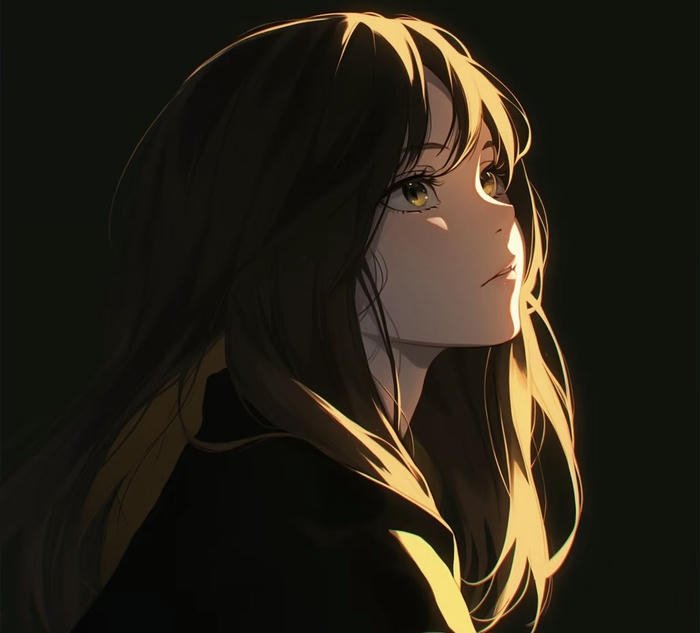 khuôn mặt dễ thương vô cùng anime nữ