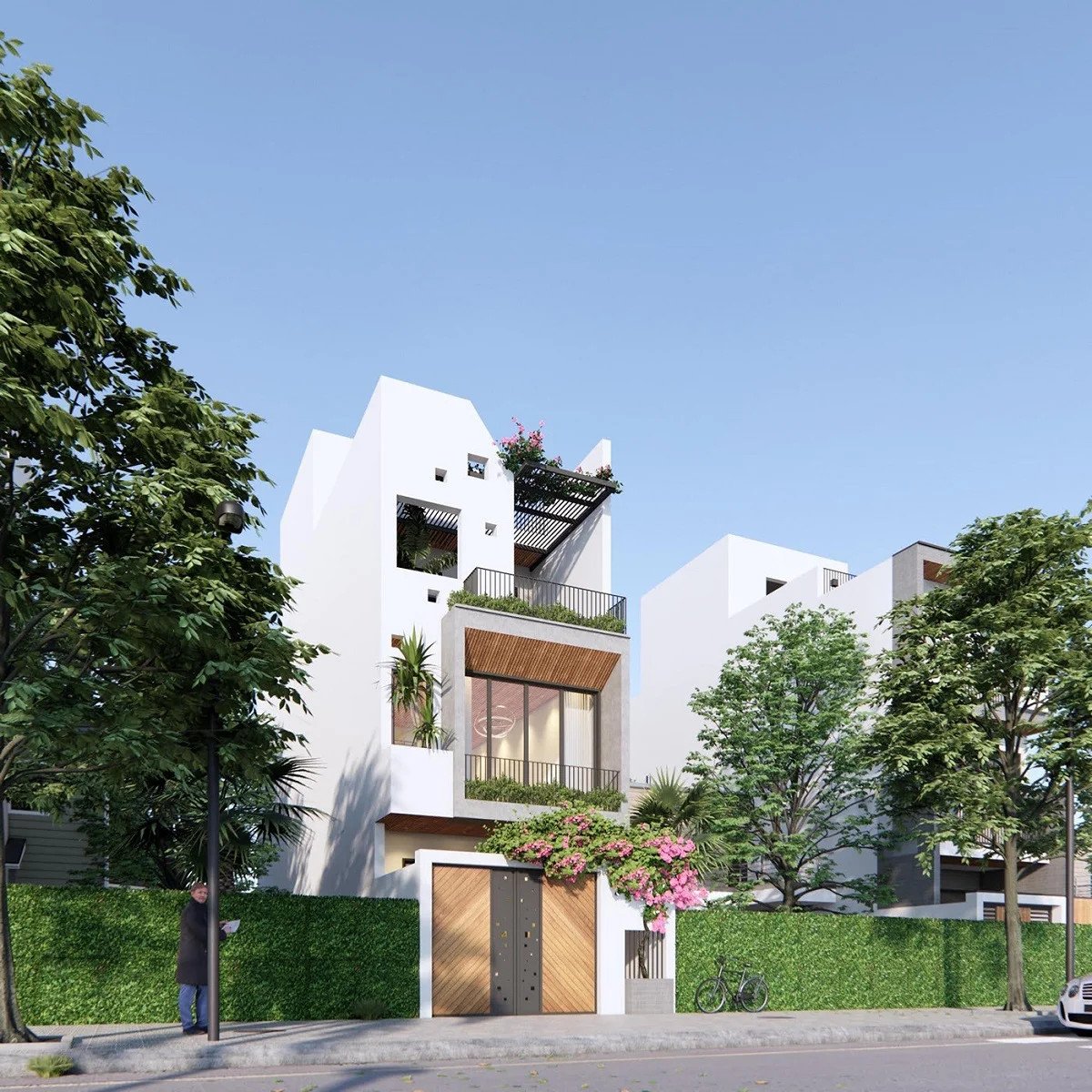 Kiểu thiết kế nhà phố đơn giản nhưng vẫn mang nét đẹp hiện đại cho gia chủ