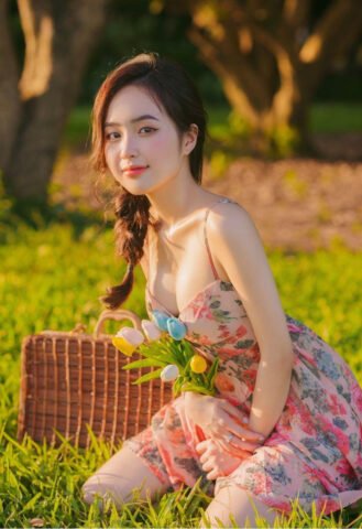 Lê Phương Anh tự tin trước ống kính