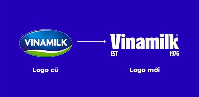 Logo Vinamilk mới và cũ thay đổi nhận diện