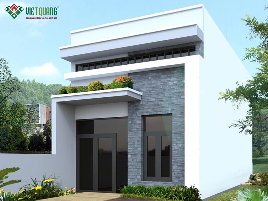 Mẫu nhà cấp 4 có gác lửng hiện đại, tối ưu không gian sống