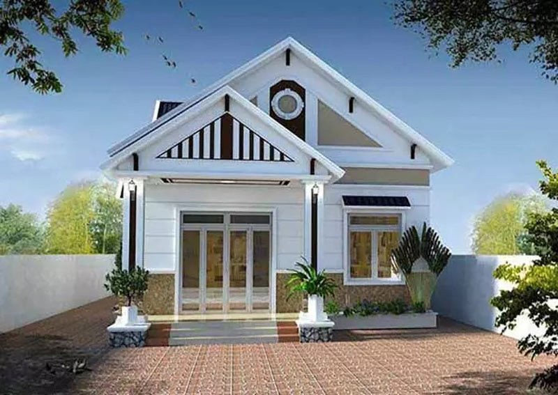Mẫu nhà cấp 4 nhỏ gọn với chi phí tiết kiệm 150 triệu đồng