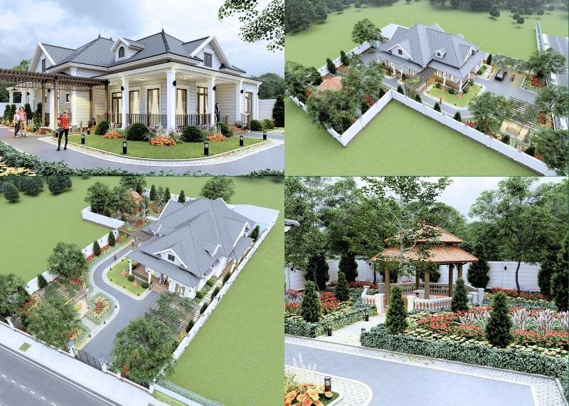 Mẫu nhà vườn cấp 4 nghỉ dưỡng ở quê Xây dựng Nhất Tín