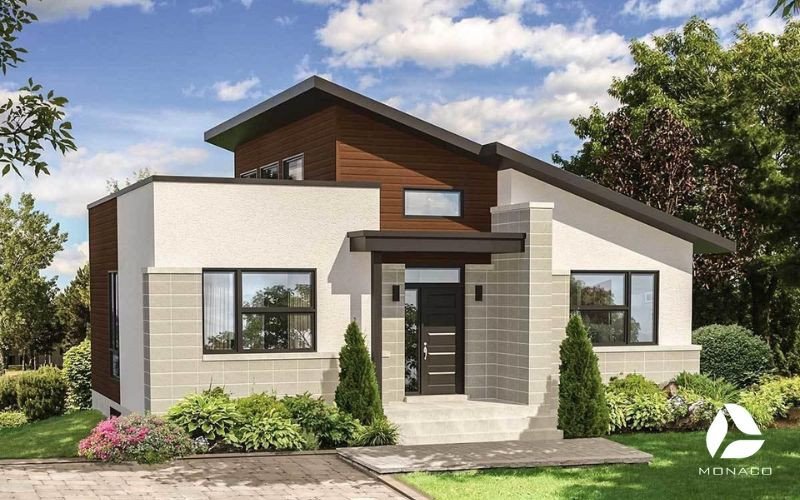 Mẫu thiết kế nhà 1 tầng 80m2 đơn giản và tinh tế