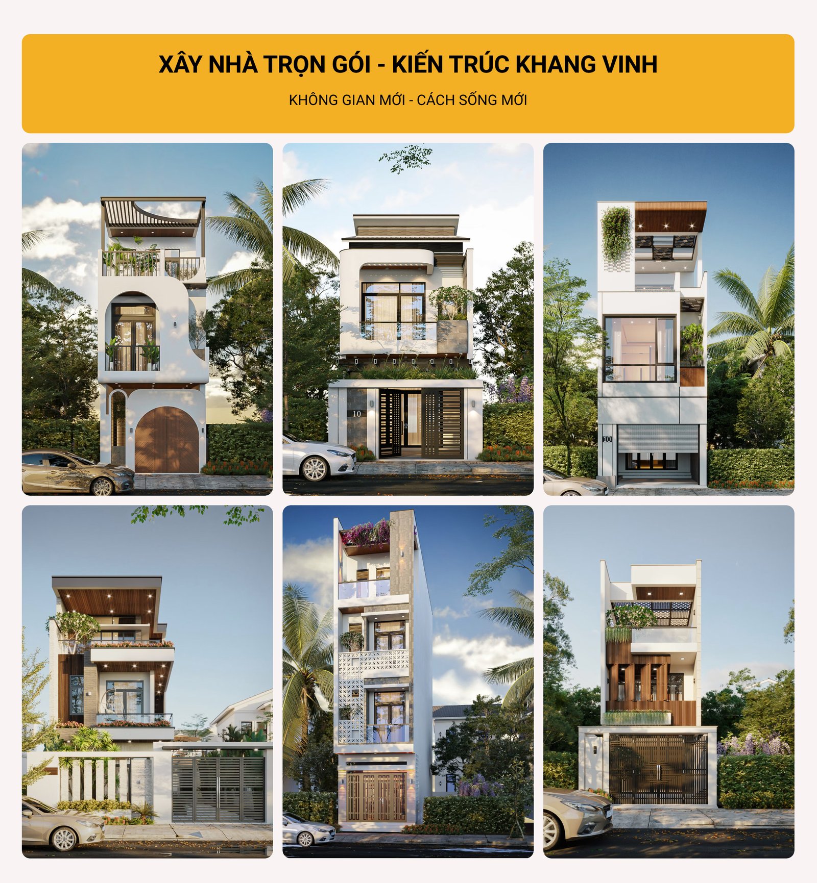 Mô hình tổng thể dự án nhà ở được thi công bởi công ty xây nhà trọn gói uy tín TPHCM