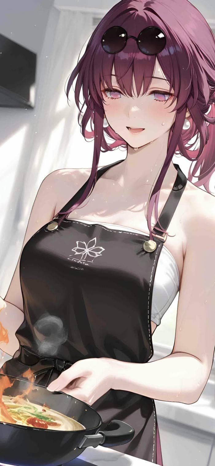 nền anime nữ phong cách tối giản